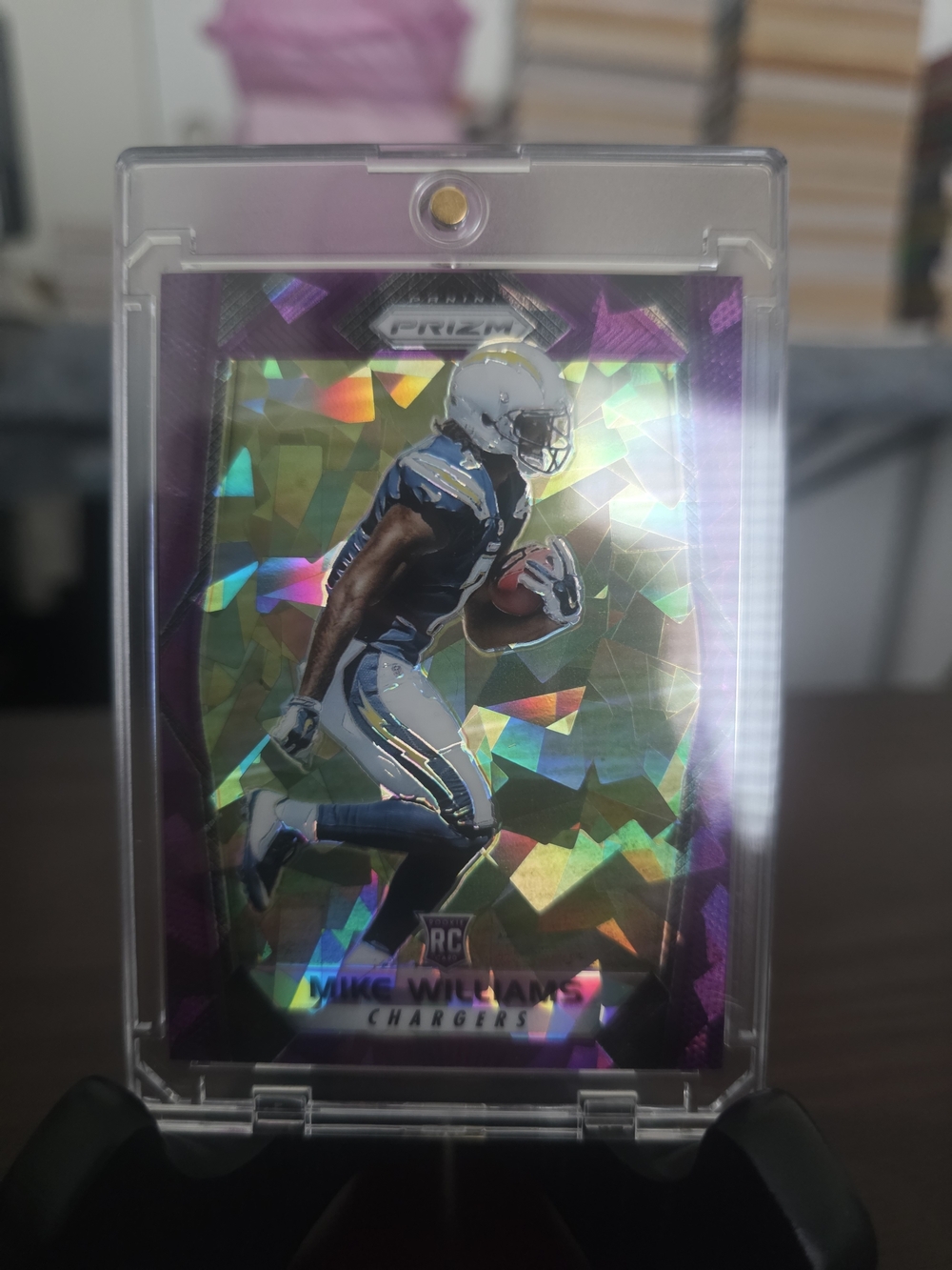 Panini Prizm Chargers Holographic Purple Mike Williams Rookie # (39/75) Card